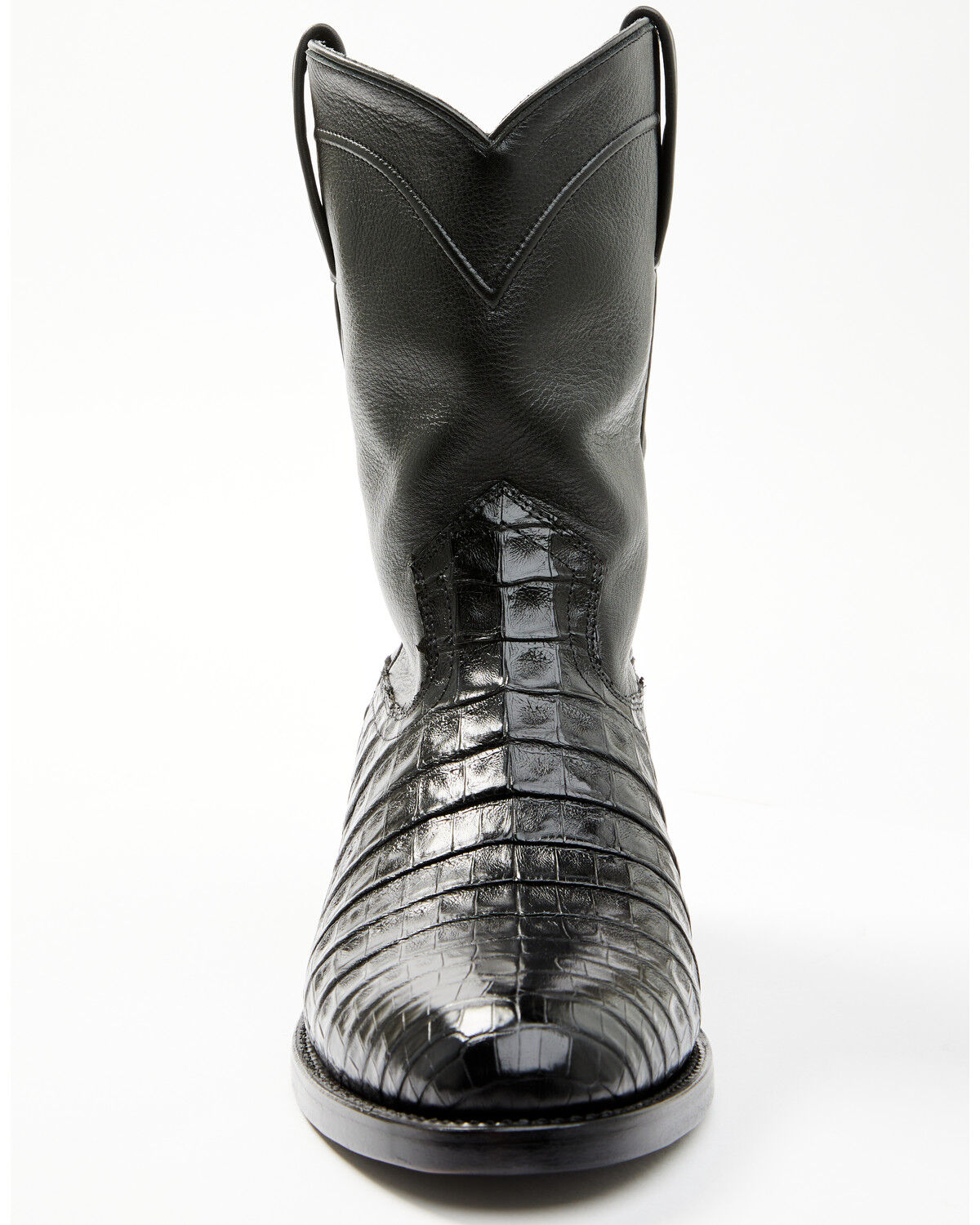 Image #2 - Cody James Black 1978® Men's Carmen Exotic Caiman Belly Roper Boots - Round Toe, Black, hi-res