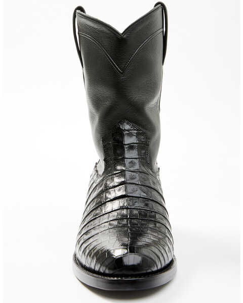 Image #2 - Cody James Black 1978® Men's Carmen Exotic Caiman Belly Roper Boots - Medium Toe , Black, hi-res