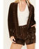 Image #3 - Driftwood Women's Suede Studded Jacket , Chocolate, hi-res