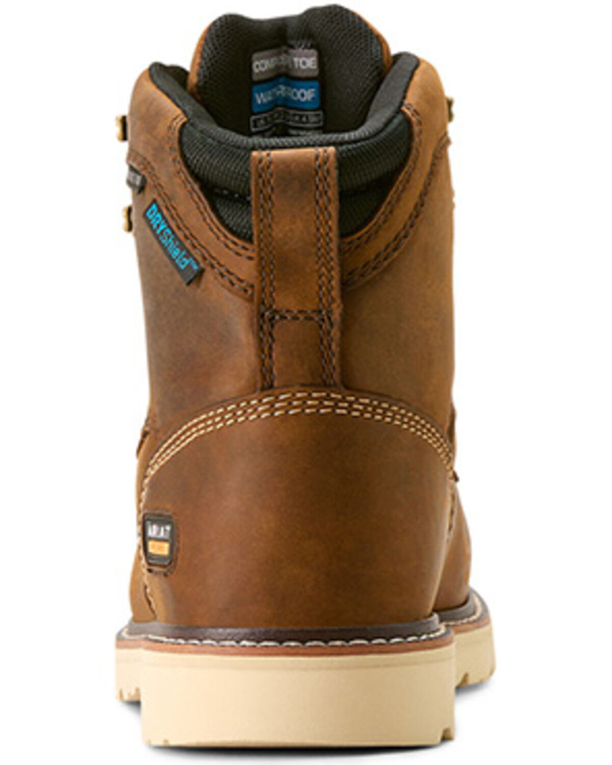 Image #3 - Ariat Women's Rebar Lift Waterproof Work Boots - Composite Toe, Brown, hi-res