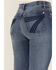 7 For All Mankind Women's Light Wash Mid Rise Dojo Wide Jeans, Blue, hi-res