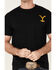 Changes Men's Yellowstone Dutton Ranch Gradient Rider Silhouette Graphic Short Sleeve T-Shirt  , Black, hi-res