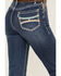 Image #2 - Hooey by Rock & Roll Denim Women's Medium Wash High Rise Southwestern Print Stretch Bootcut Jeans , Medium Wash, hi-res