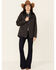 Ariat Women's R.E.A.L. Solid Grizzly Poly-Fill Canvas Jacket , Charcoal, hi-res