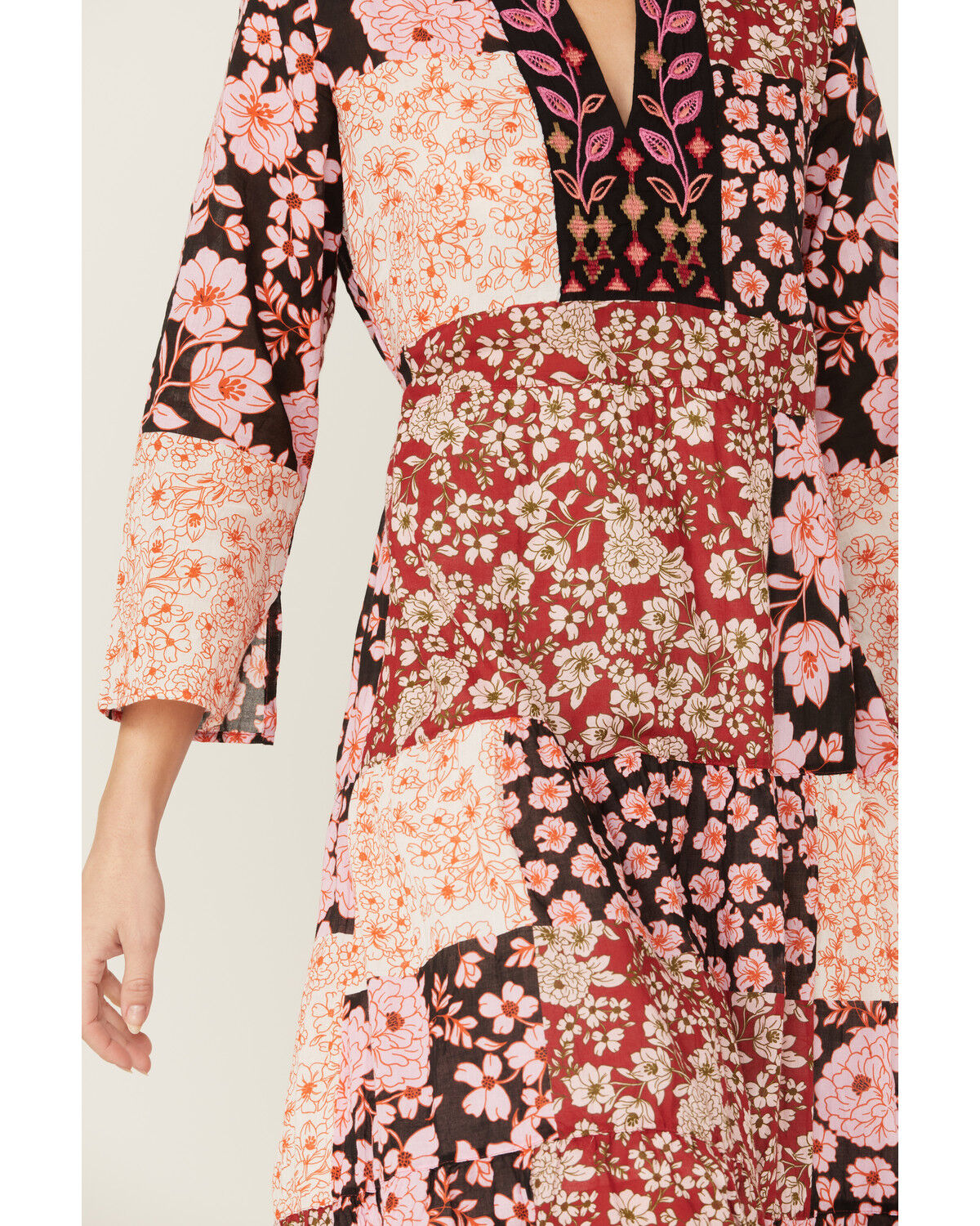 Image #3 - Johnny Was Women's Flora Tie Back Midi Dress, Multi, hi-res