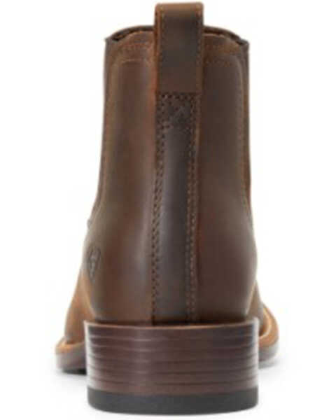 Image #3 - Ariat Men's Booker Distressed Brown Ultra Full-Grain Leather Ankle Boot - Round Toe , Brown, hi-res