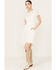 Beyond The Radar Lace Front Dress, White, hi-res