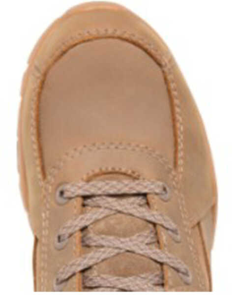 Image #5 - Carolina Men's Waterproof Force Lace-Up Oxford Work Shoes - Composite Toe, Brown, hi-res