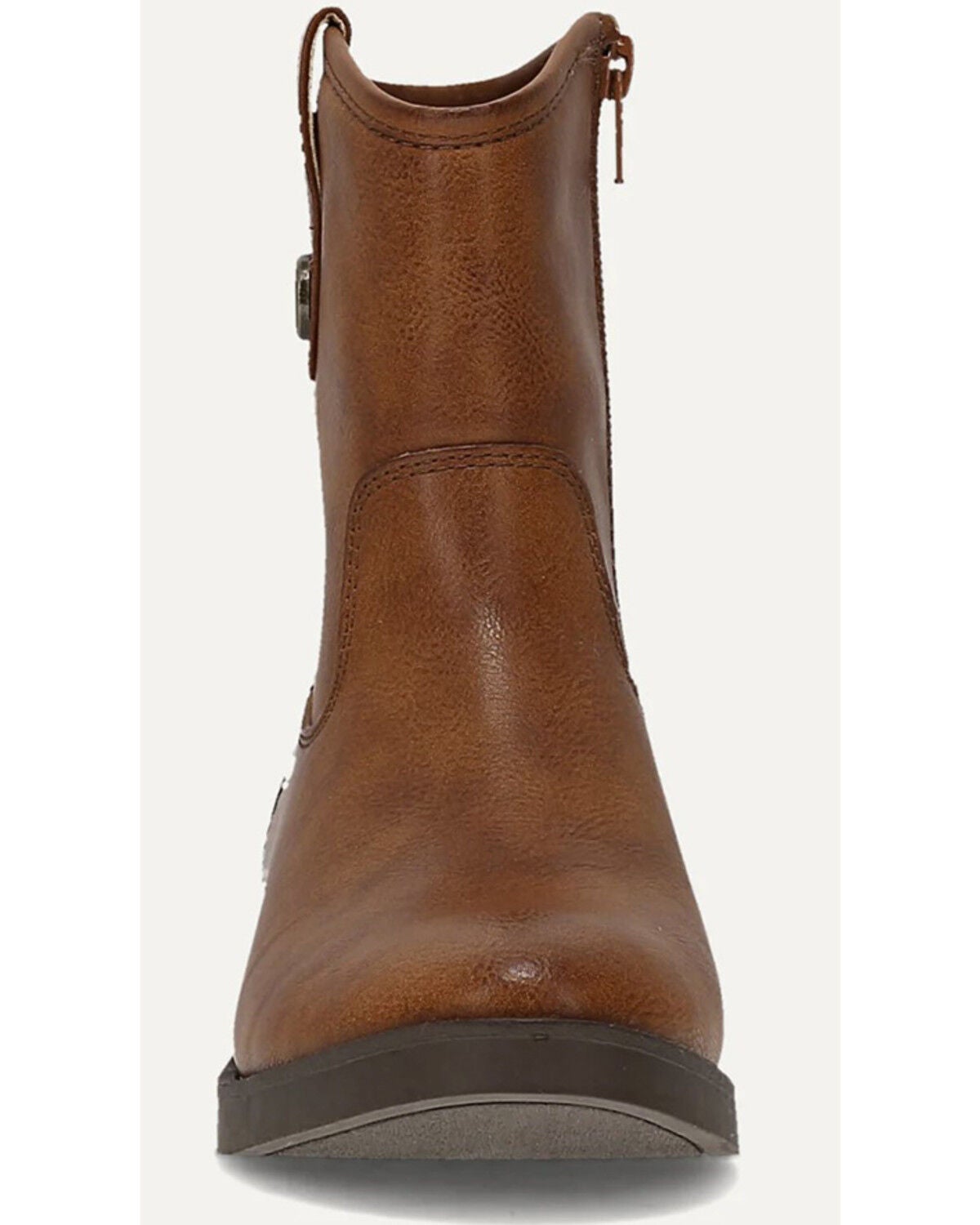 Image #4 - Frye & Co Girls' Kellie Button Short Boots - Round Toe, Cognac, hi-res