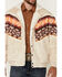 Image #3 - Rock & Roll Denim Men's Southwestern Border Microsuede Snap Bomber Jacket, Cream, hi-res