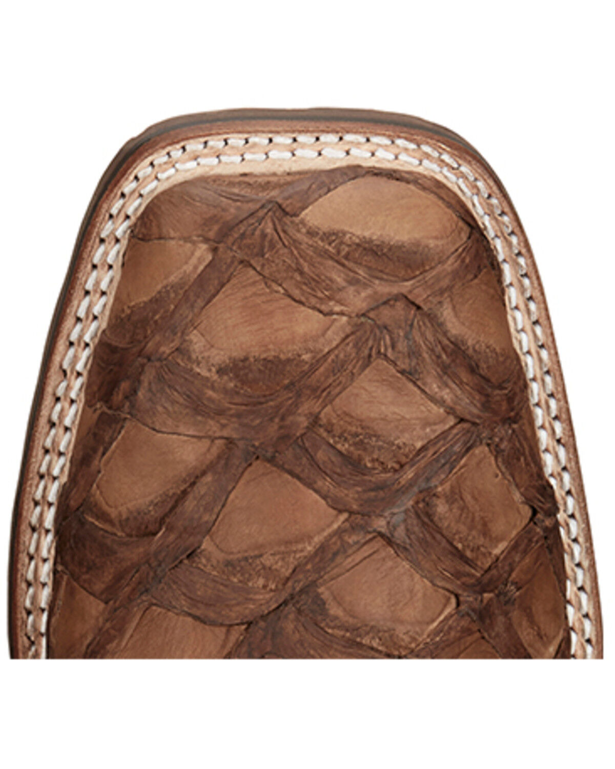 Image #6 - Tony Lama Men's Prescott Exotic Pirarucu Western Boots - Broad Square Toe, Chocolate, hi-res