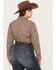 Roper Women's Floral Print Long Sleeve Pearl Snap Western Shirt - Plus, Brown, hi-res