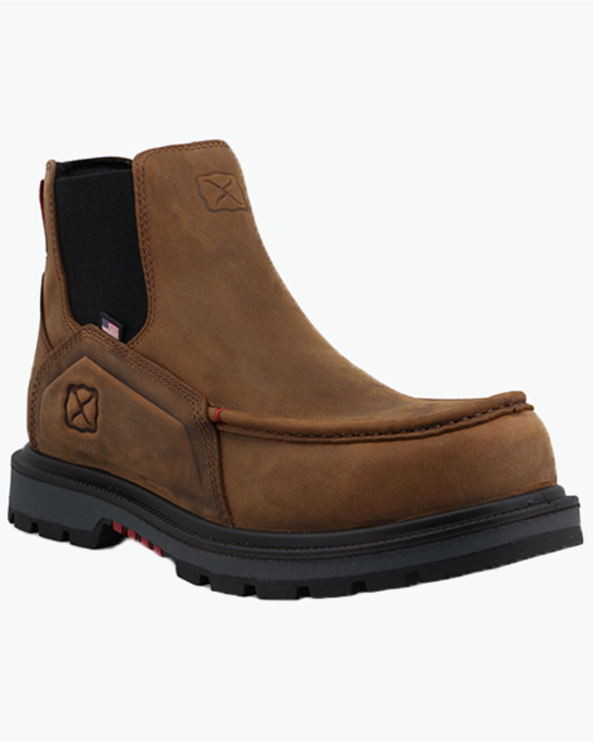 Twisted X Men's 6" Chelsea Work Boots - Nano Toe, Brown, hi-res