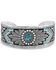Image #2 - Montana Silversmiths Women's Blue Spring Turquoise Cuff Bracelet, Silver, hi-res