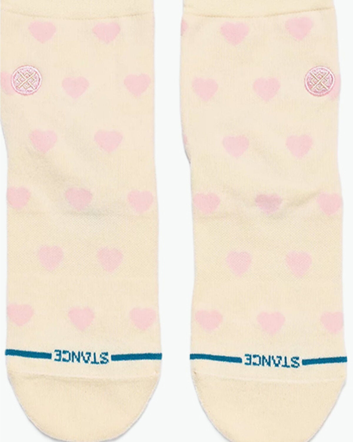 Stance Women's Hearts Lowrider Socks, Ivory, hi-res