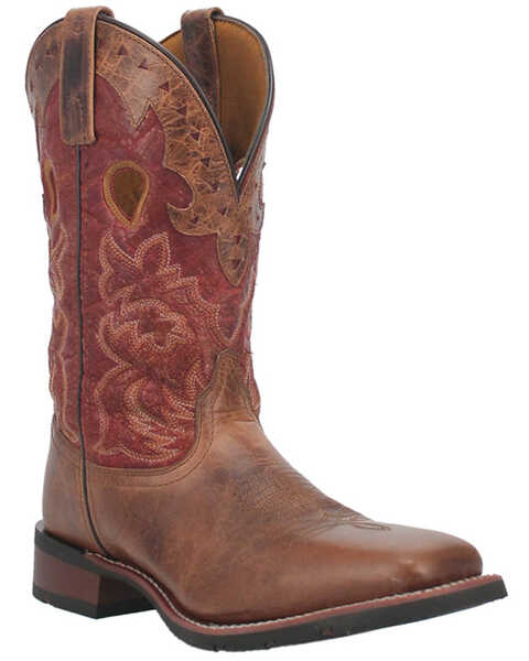 Laredo Men's Ross Western Boots - Broad Square Toe, Brown, hi-res