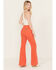 Rolla's Women's East Coast Corduroy Stretch Flare Jeans , Red, hi-res