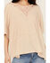 Image #3 - People of Leisure Women's Lace Short Sleeve Shirt, Pink, hi-res
