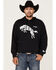 Wrangler Men's 75 Years Black Horse Graphic Hooded Sweatshirt , Black, hi-res