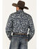 Image #4 - Stetson Men's Paisley Print Long Sleeve Snap Western Shirt, Dark Blue, hi-res