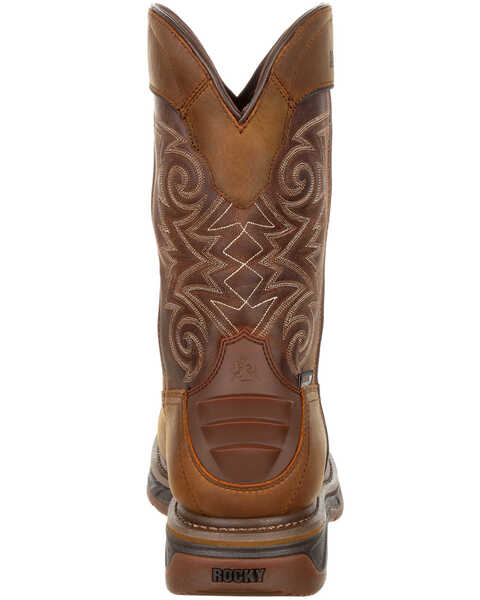 Image #4 - Rocky Men's Iron Skull Waterproof Western Boots - Composite Toe, Chestnut, hi-res