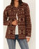 Image #3 - Idyllwind Women's Marie Southwestern Print Shacket, Pecan, hi-res