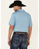 Rock & Roll Denim Men's Short Sleeve Polo Shirt , Light Blue, hi-res