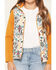Image #3 - Cruel Girl Girls' Quilted Hybrid Hoodie and Vest, Gold, hi-res