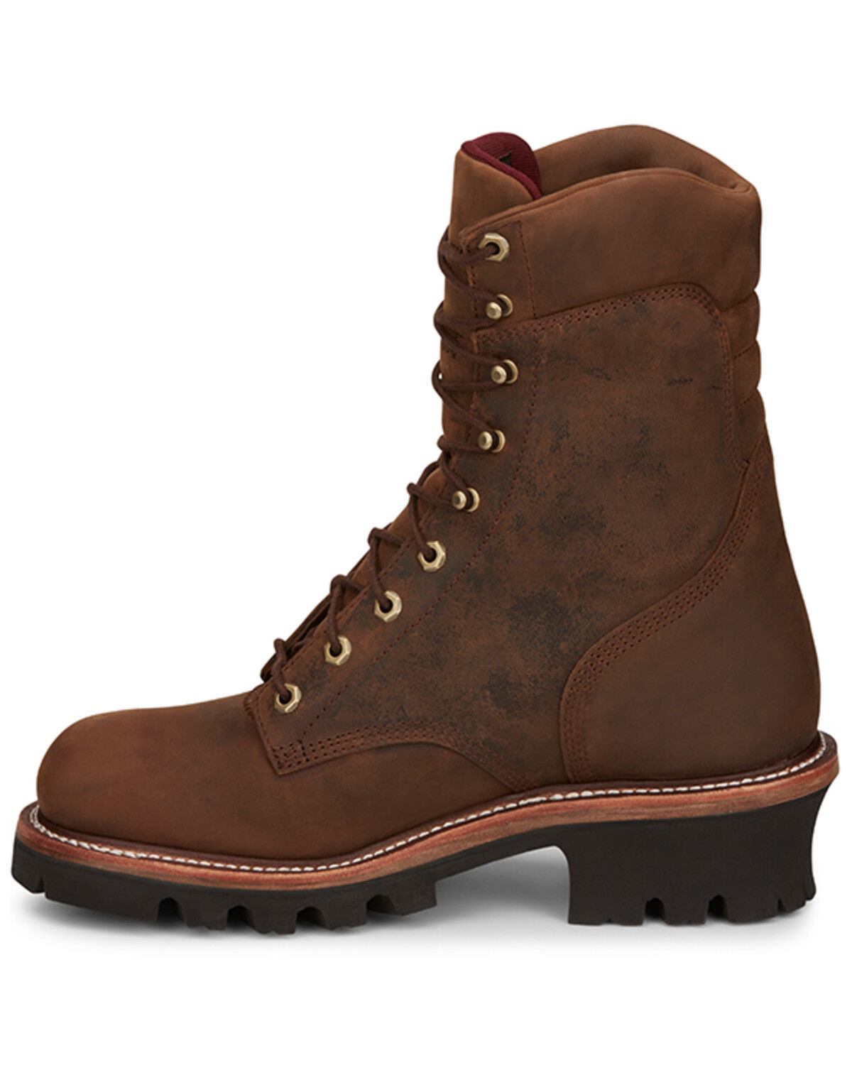 Image #3 - Chippewa Men's 9" Waterproof Insulated Logger Work Boots - Steel Toe, Brown, hi-res