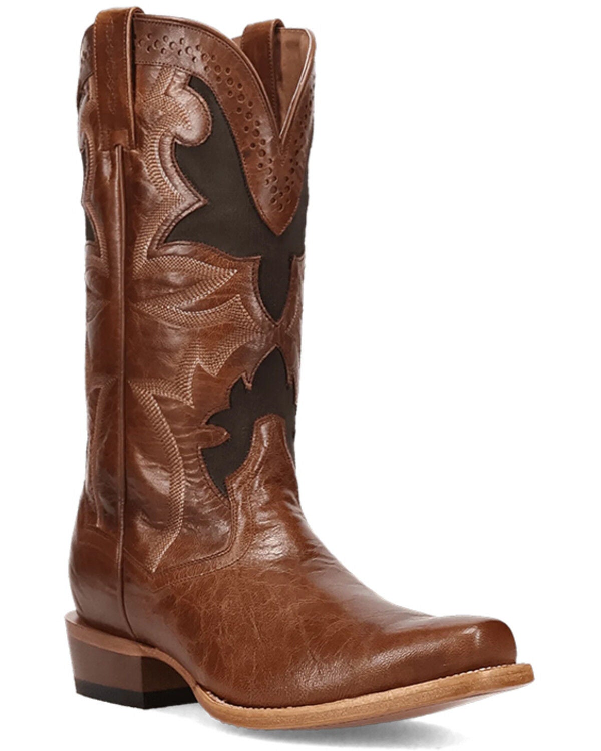 Dan Post Men's Frenchie Western Boots - Square Toe, Tan, hi-res