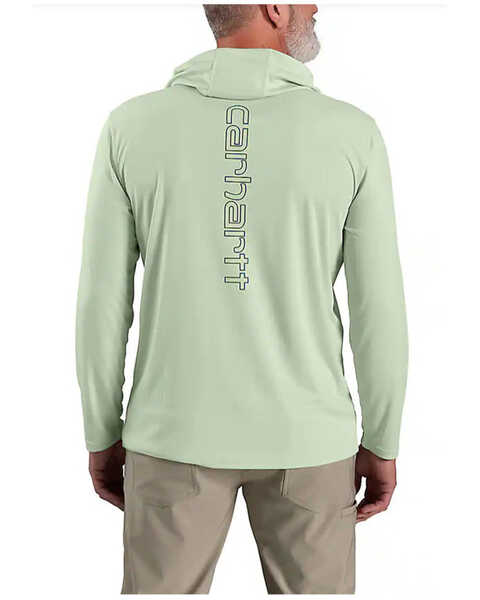 Image #2 - Carhartt Men's Force Sun Defender™ Lightweight Long Sleeve Graphic T-Shirt , Light Green, hi-res