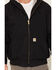 Image #3 - Carhartt Men's FR Duck Active Hooded Work Jacket, Black, hi-res