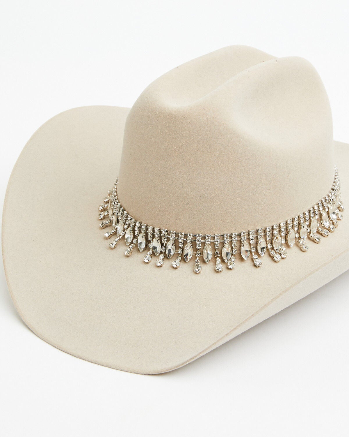 Image #1 - Shyanne Women's Tear Drop Rhinestone Hat Band, No Color, hi-res