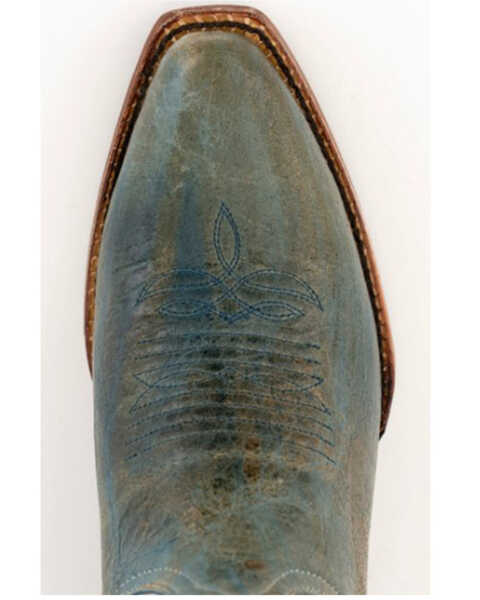 Image #5 - Ferrini Women's Candy Full-Grain Western Boots - Snip Toe , Teal, hi-res