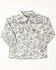 Image #1 - Cowboy Hardware Toddler Boys' Paisley Print Long Sleeve Pearl Snap Stretch Western Shirt, White, hi-res