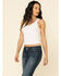 Image #2 - Ariat Women's Trouser Mid Rise Stretch Outseam Ella Wide Leg Jean, Indigo, hi-res