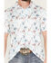 Image #3 - Panhandle Slim Men's Western Conversation Short Sleeve Snap Performance Polo Shirt, White, hi-res
