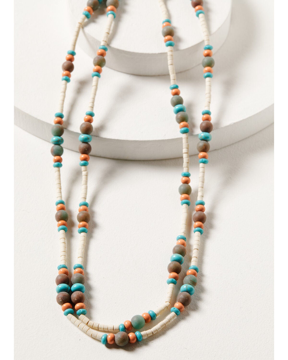 Shyanne Women's Wildflower Bloom Beaded Necklace, Silver, hi-res