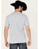 Image #4 - Cinch Men's Americana Logo Short Sleeve Graphic T-Shirt, Heather Blue, hi-res