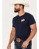 Image #2 - Pendleton Men's Ribbon Logo Short Sleeve Graphic T-Shirt, Navy, hi-res