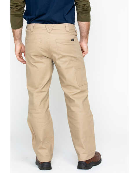 Image #2 - Hawx Men's Stretch Canvas Utility Work Pants , Beige/khaki, hi-res