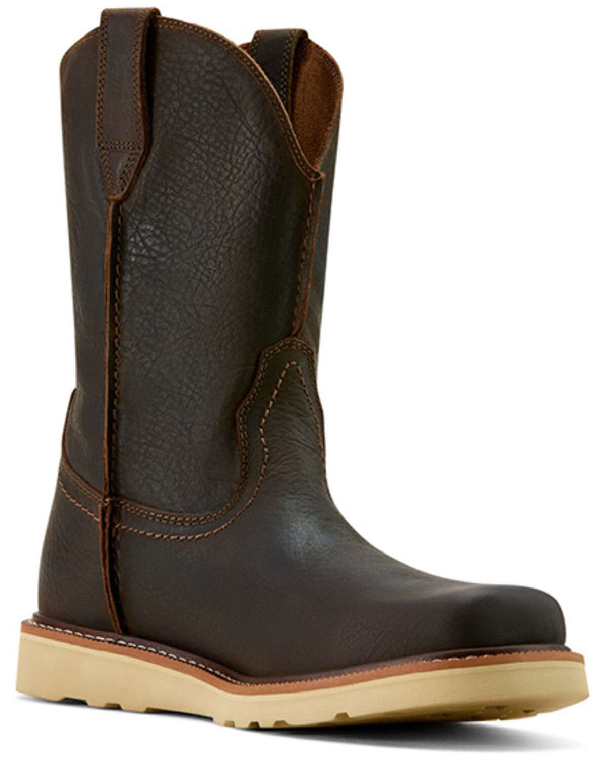 Image #1 - Ariat Men's Rambler Recon Western Boots - Broad Square Toe, Dark Brown, hi-res