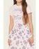 Image #3 - Sugar California Girls' T-Shirt Skirt Set - 2 Piece, Pink, hi-res