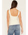 Image #4 - Rock & Roll Denim Women's Eyelet Tank Top, Cream, hi-res