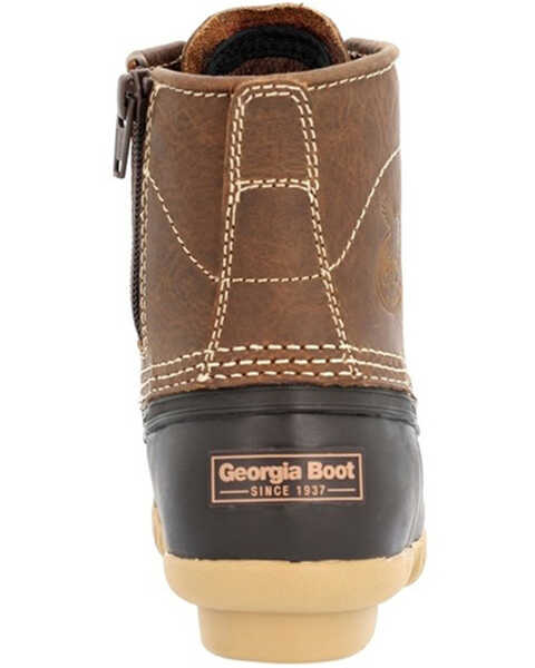 Georgia Boot Boys" Marshland Lace-Up Duck Boots - Round Toe , Brown, hi-res