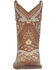 Image #4 - Dingo Women's Primrose Embroidered Western Booties - Snip Toe, Brown, hi-res