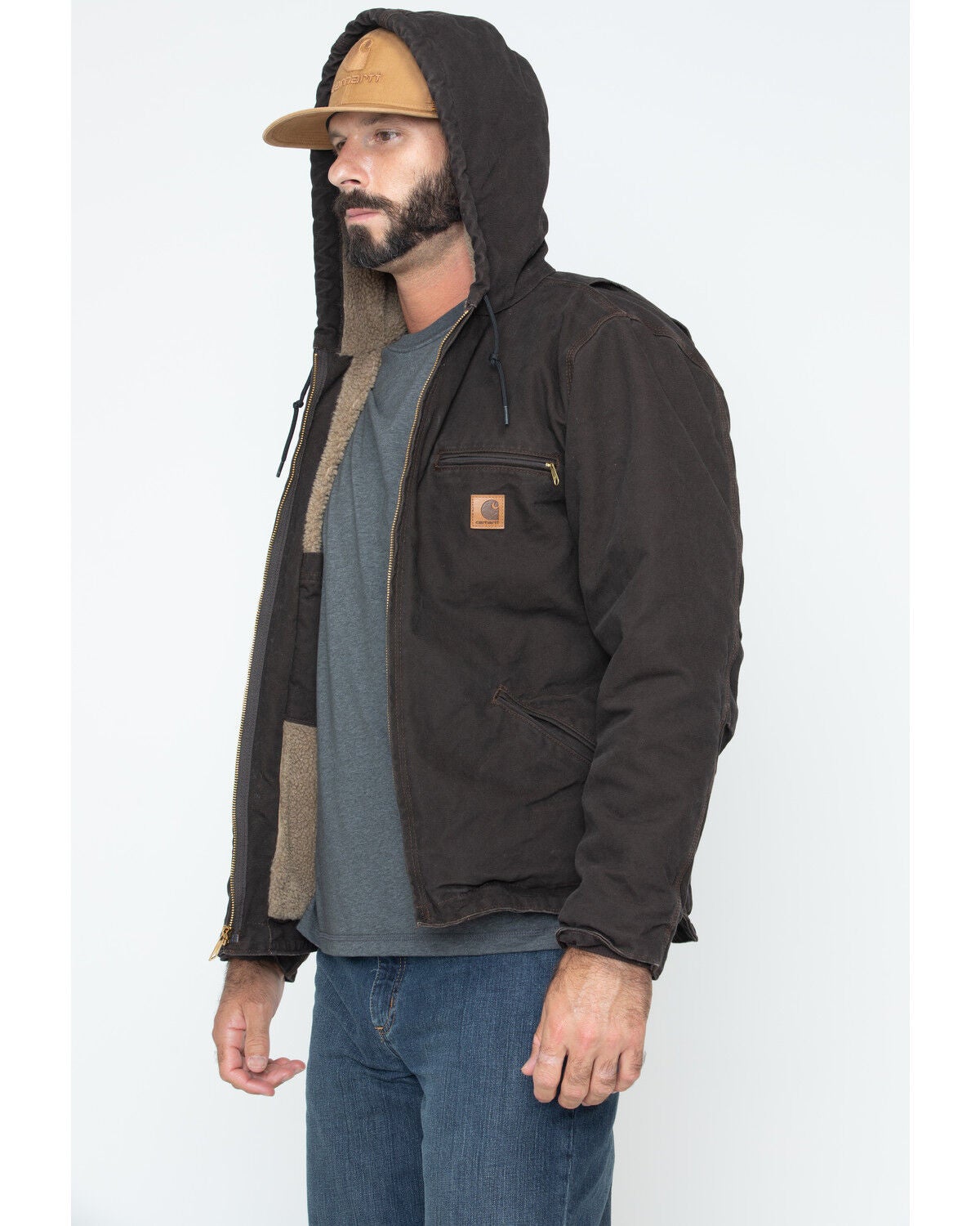 Image #2 - Carhartt Sierra Sherpa Lined Work Jacket, , hi-res