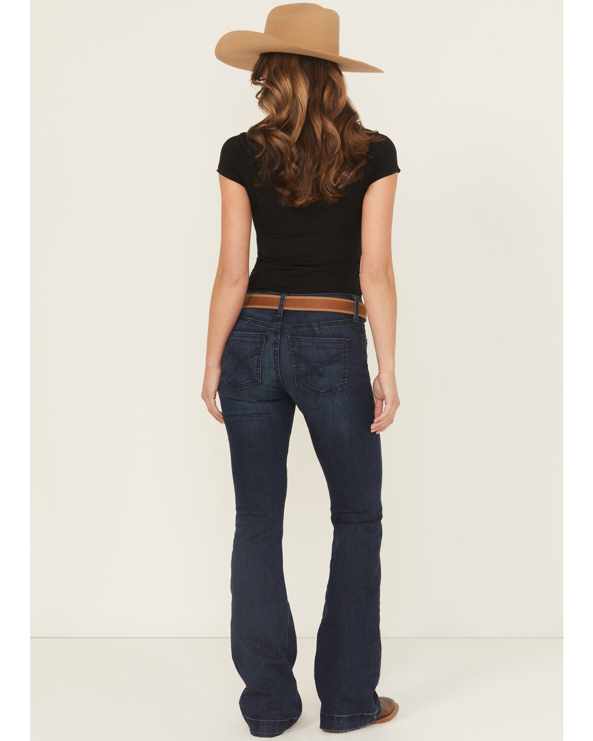 Image #3 - Cinch Women's Lynden Dark Wash Trouser Slim Fit Stretch Denim Jeans, Indigo, hi-res
