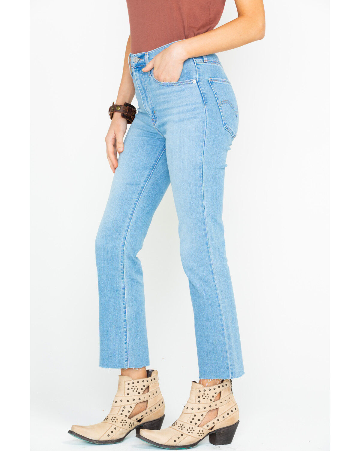 mile high cropped flare levis