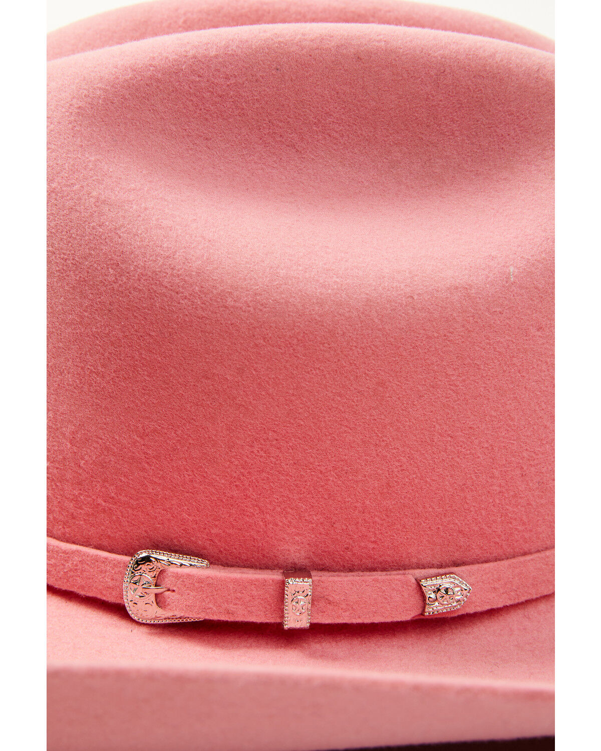 Image #2 - Serratelli Cattleman Wool Cowboy Hat, Pink, hi-res